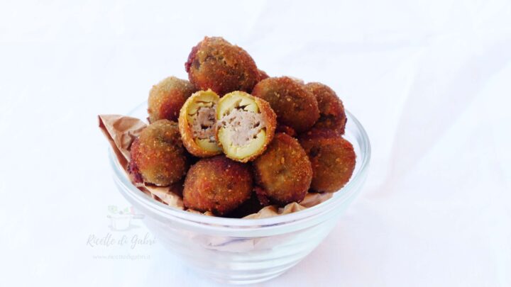 olive all ascolane fatte in casa riceta facile con carne macinata