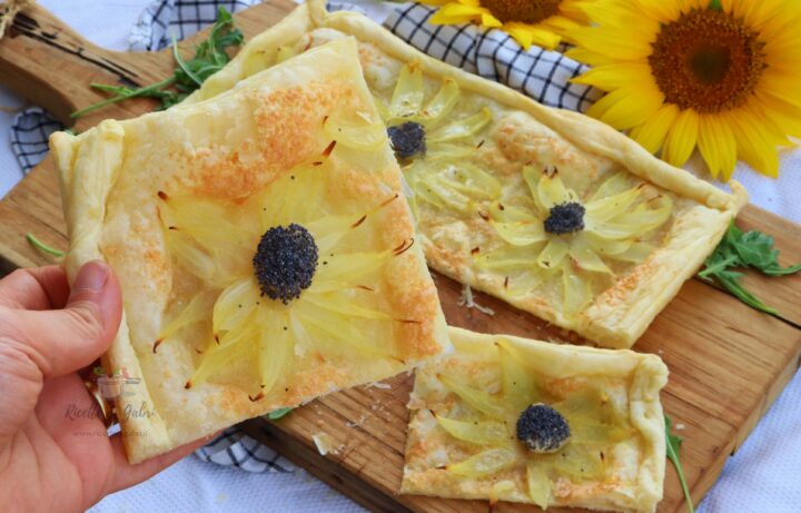 torta salata cipolle e pasta sfoglia ricette facile veloci antipasti chic