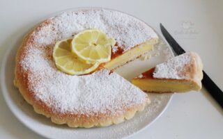 torta al limone in padella con pasta frolla al cucchiaio senza burro soli albumi ricetta dolce senza forno gabri