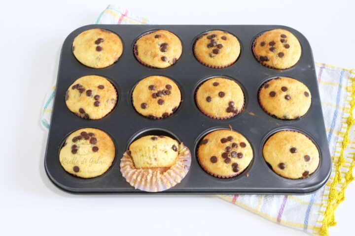 muffins al mascarpone con gocce di cioccolato ricetta facile gabri