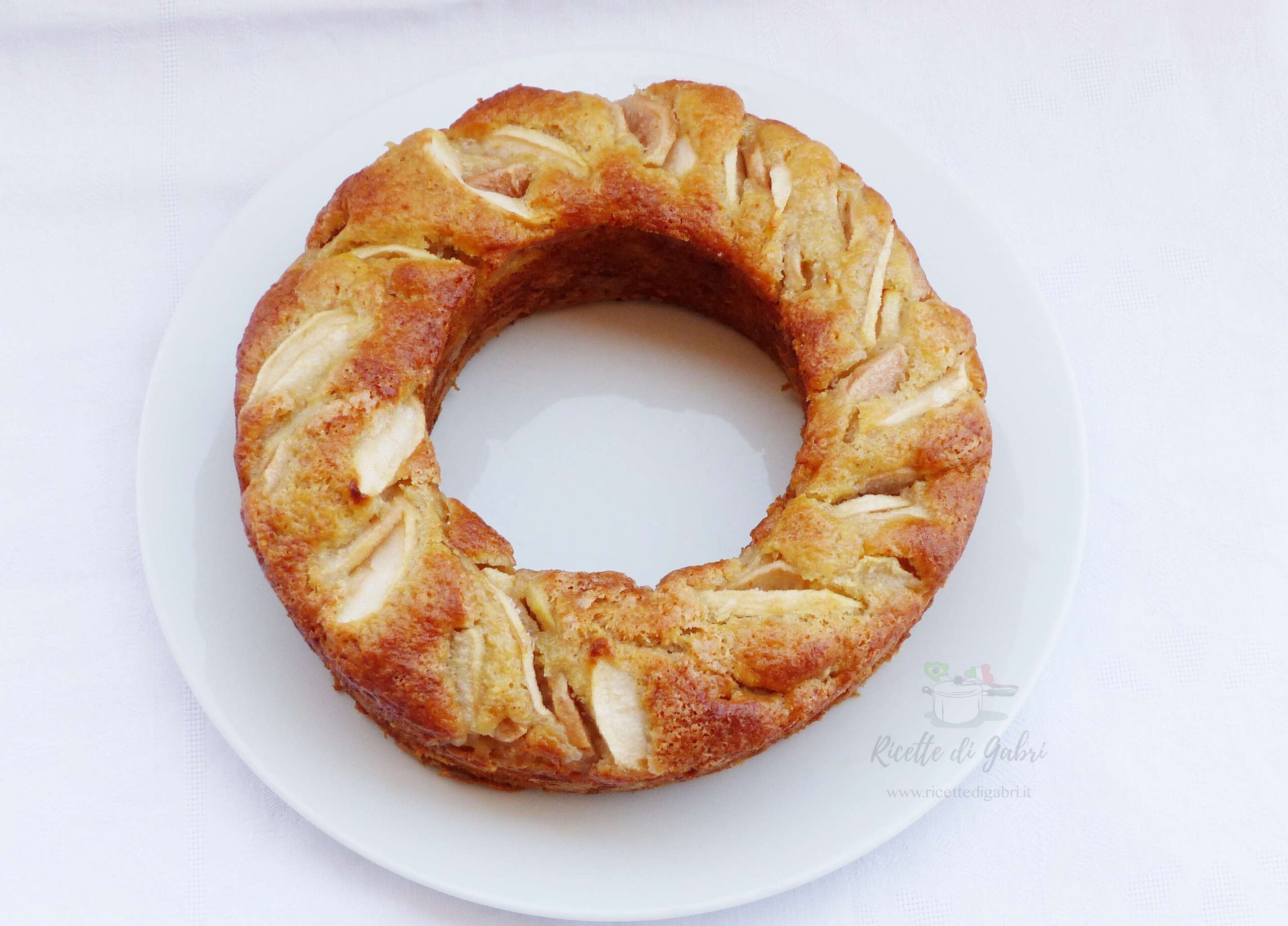 ciambella alle mele senza burro ricetta facile di gabri ciambellone soffice con frutta matura solo 1 uovo gabri