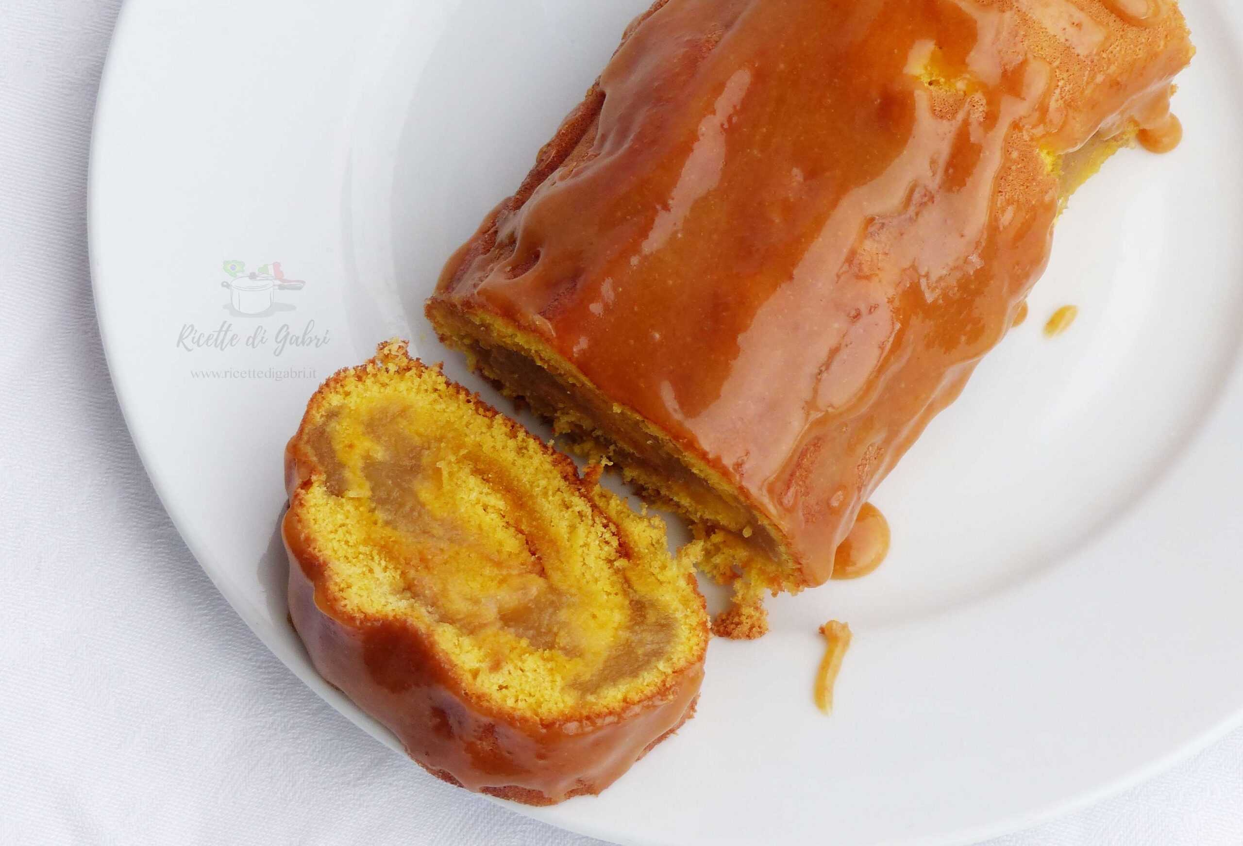 rotolo mele e caramello salato ricetta dolce facile alle mele gabri