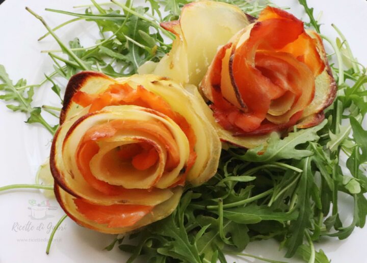 ricetta facile secondo di mare rose di patate e salmone di gabri