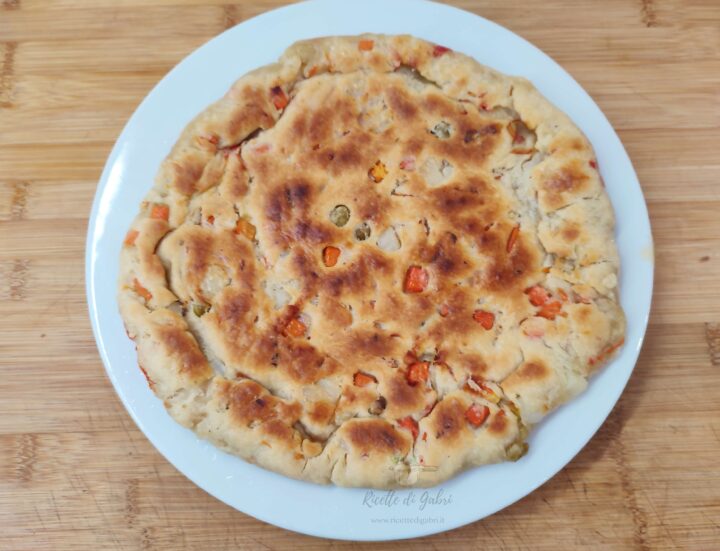 torta salata in padella con verdure ricetta impasto alla maionese insalata russa gabri