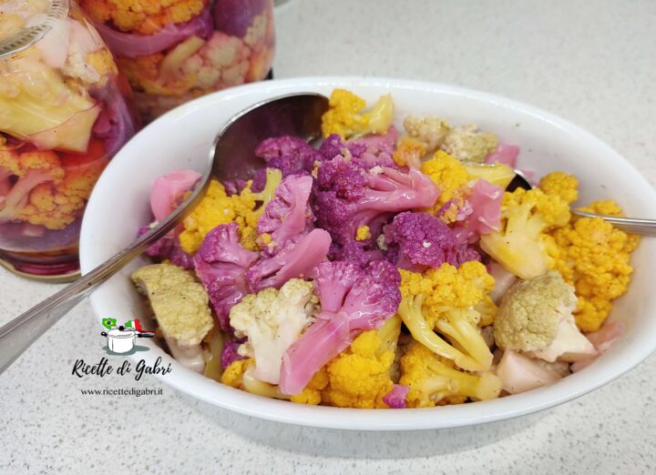 ricetta giardiniera di cavolfiore in agrodolce fatta in casa gabri ricetta facile 