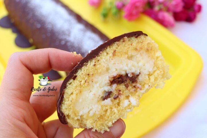 rotolo soffice con crema al cocco gabri