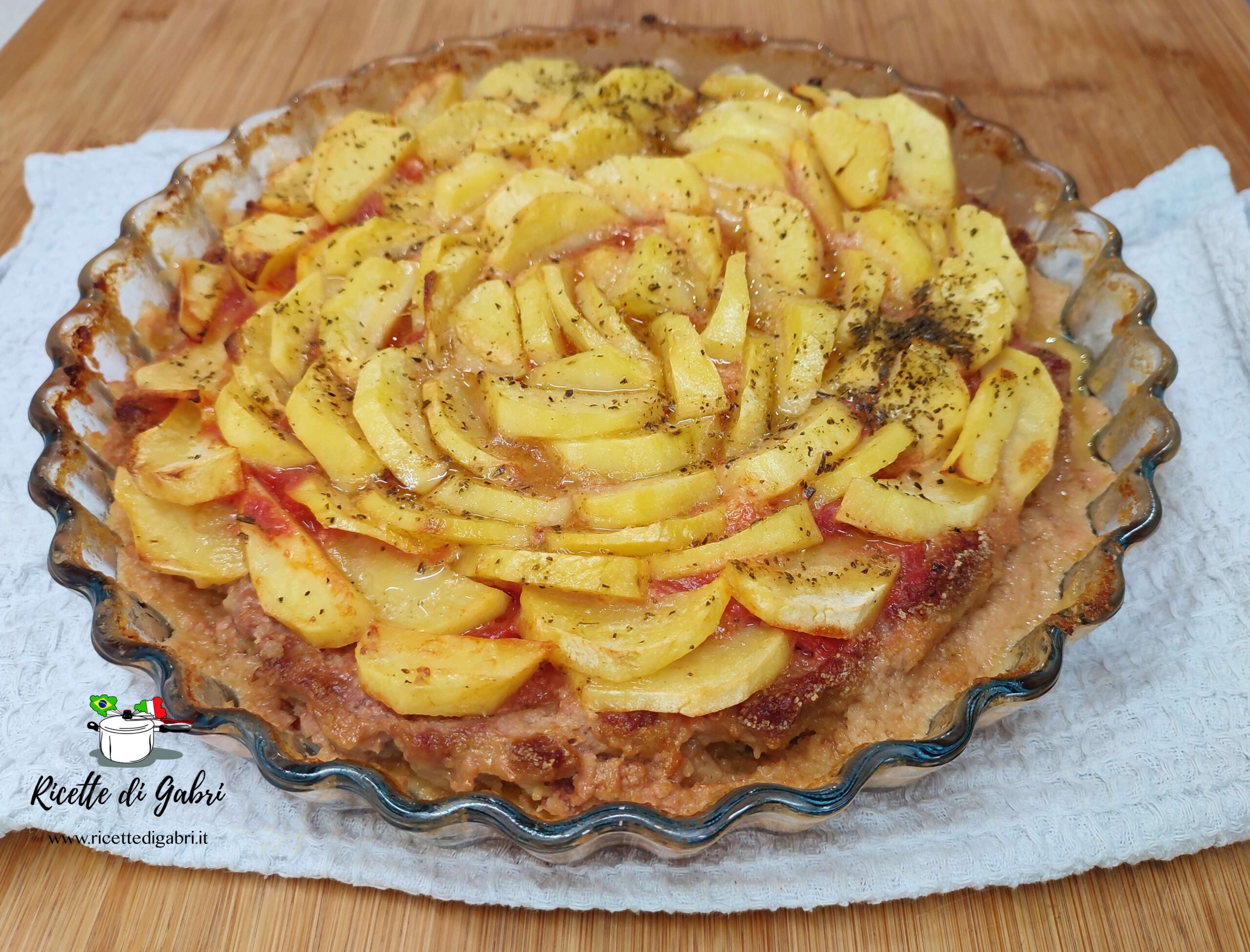 torta salata di carne macinata con patate e carne ricetta crostata di carne gabri