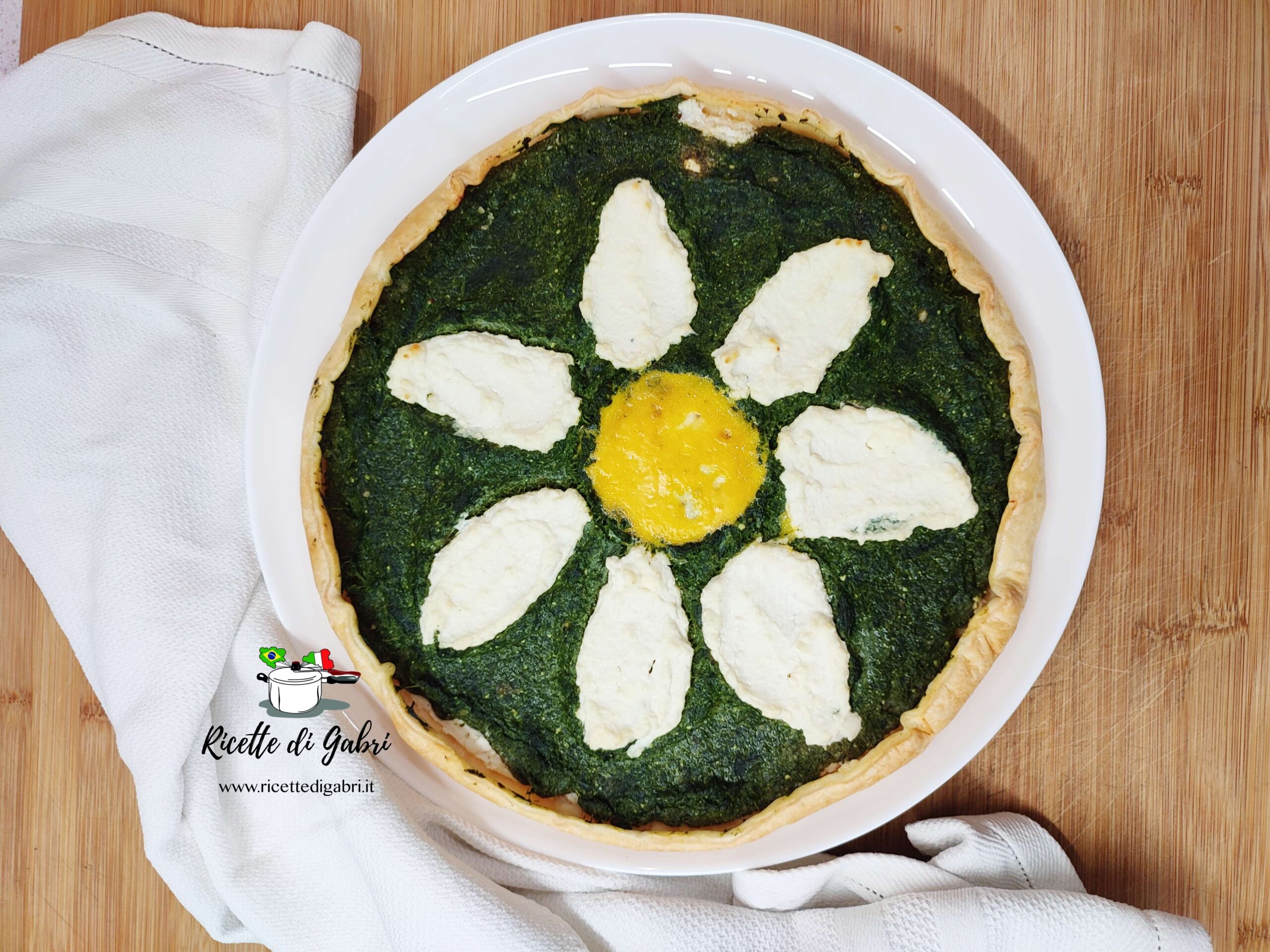 torta pasqualina di gabri ricetta pasta sfoglia ricotta spinaci
