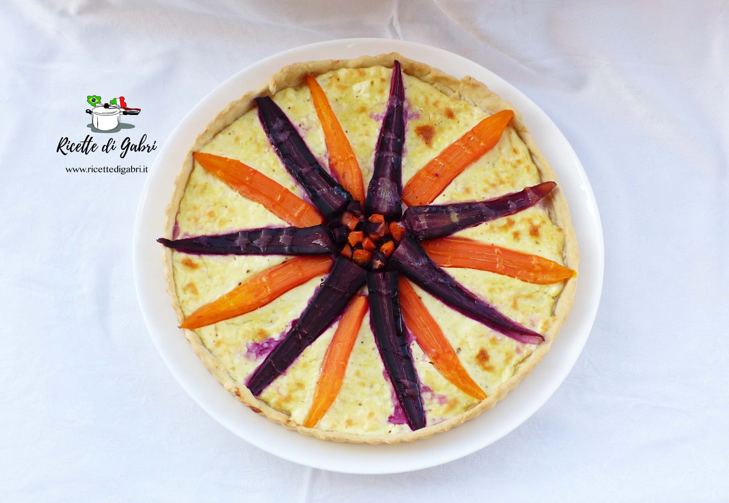 torta salata con carote senza pasta sfoglia ricetta gabri carote viola