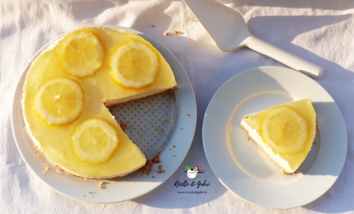 cheesecake al limone senza cottura senza philadelphia ricetta gabri torta fredda limone