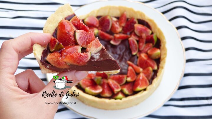 ricetta facile crostata al cioccolato con fichi freschi ricetta facile di gabri dolce al cioccolato