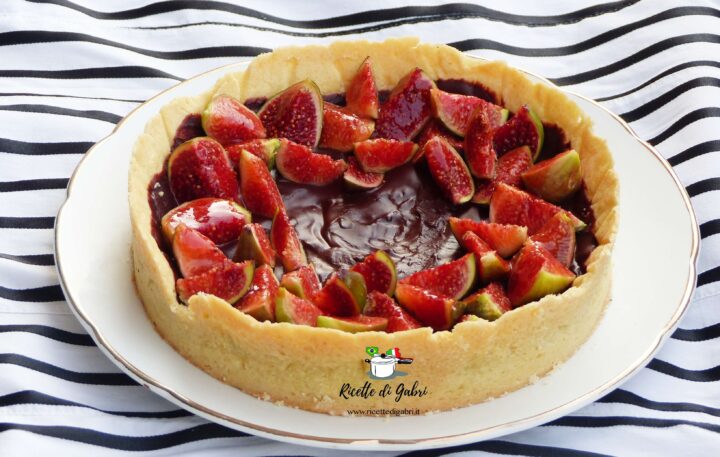 crostata fichi e cioccolato ricetta facile di gabri