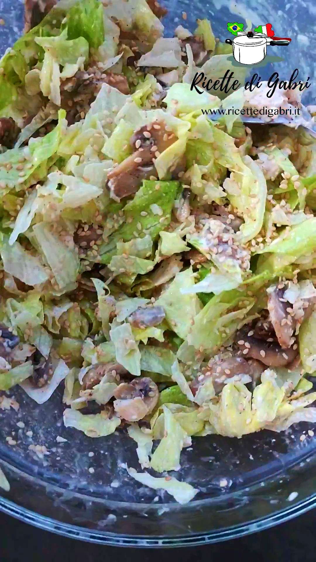 insalata di petto di pollo arrosto avanzato con funghi ricetta gabri