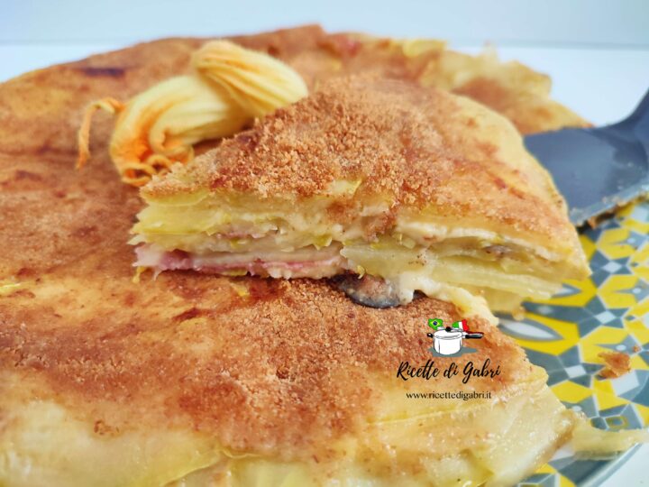 parmigiana di zucchine in padella ricetta facile lasagna zucchine gabri