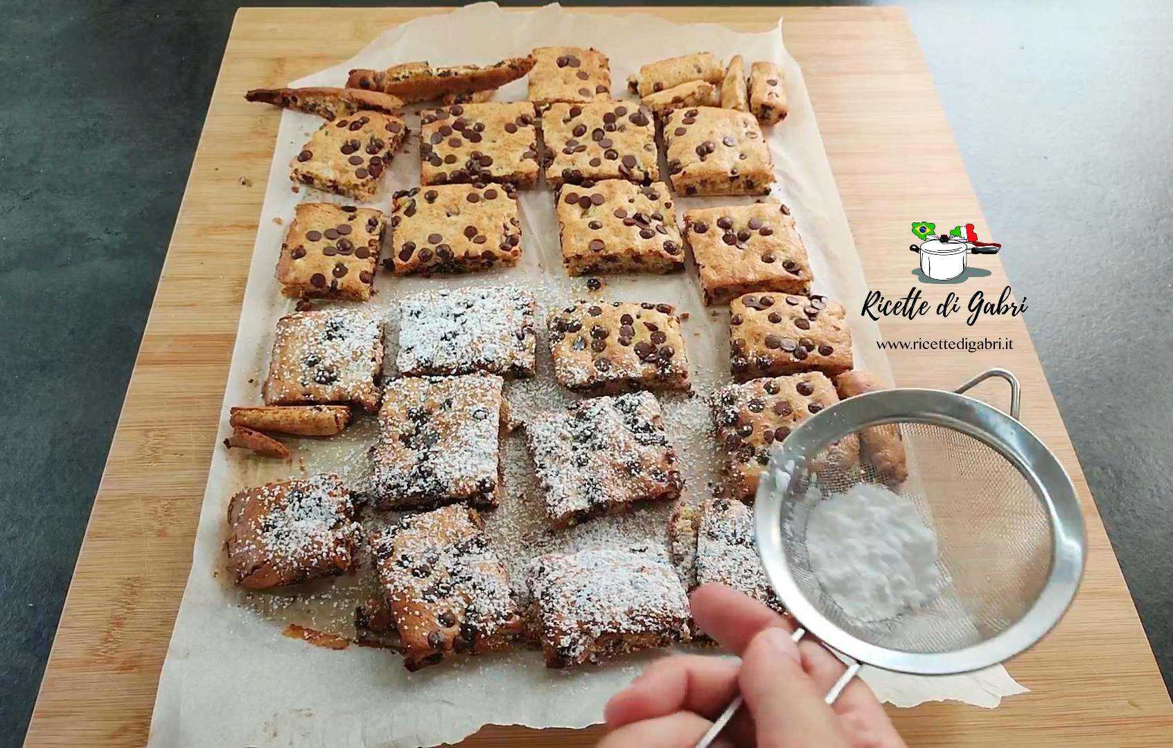 biscotti semplici con gocce di cioccolato ricetta facile e veloce di gabri