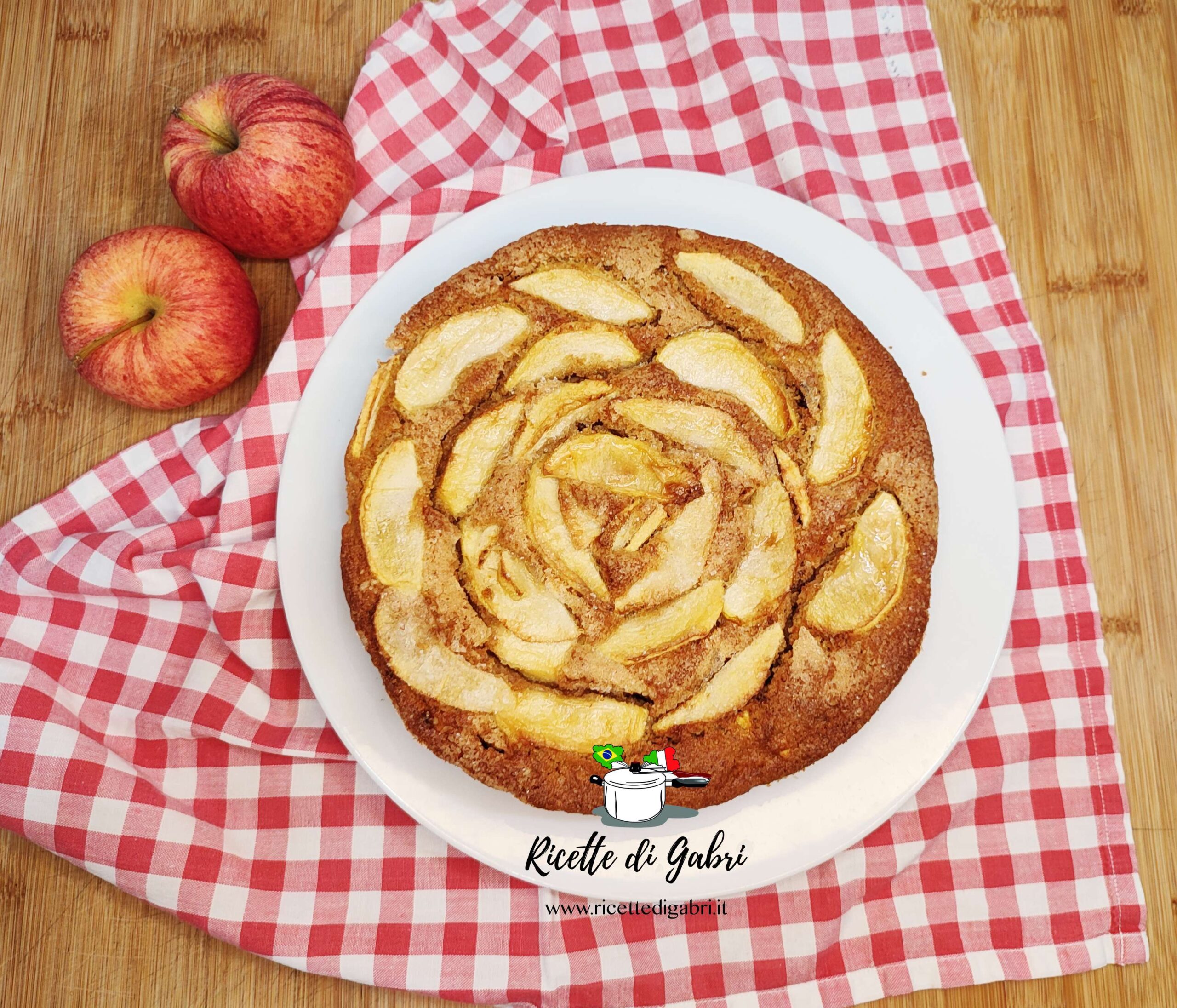torta di mele con farina integrale soffice e senza burro ricetta facile di gabri