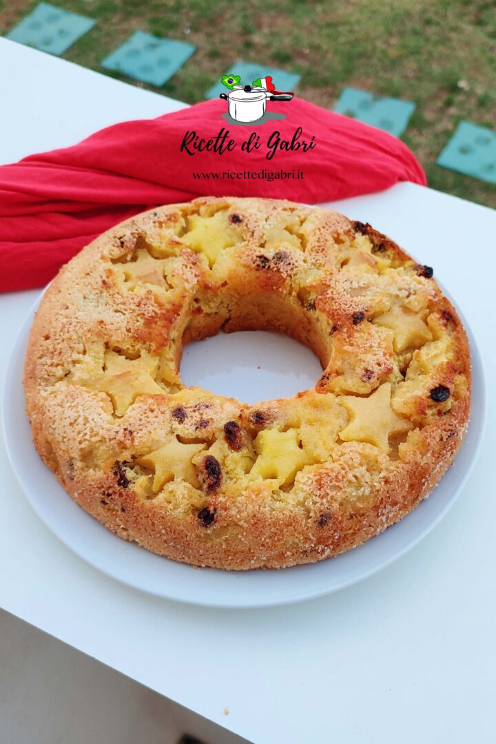 torta di mele rovesciata con stelle ciambella di mele di gabri ricetta facile dolce feste