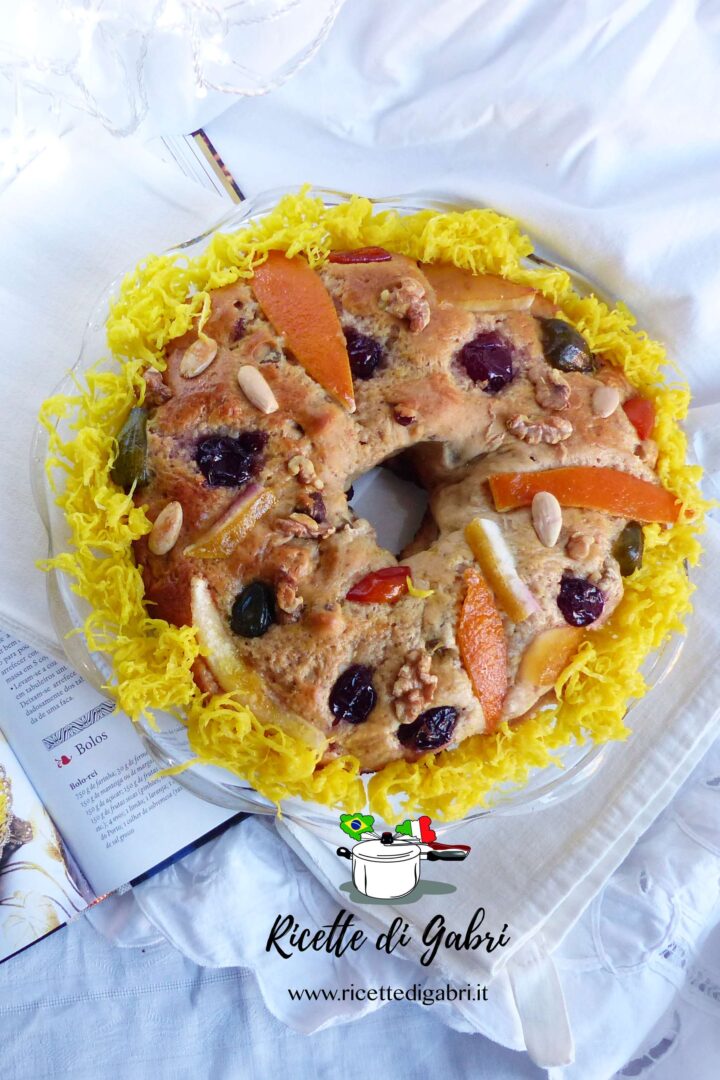 bolo rei torta dei re magi dolce natalizio portoghese ricetta di gabri