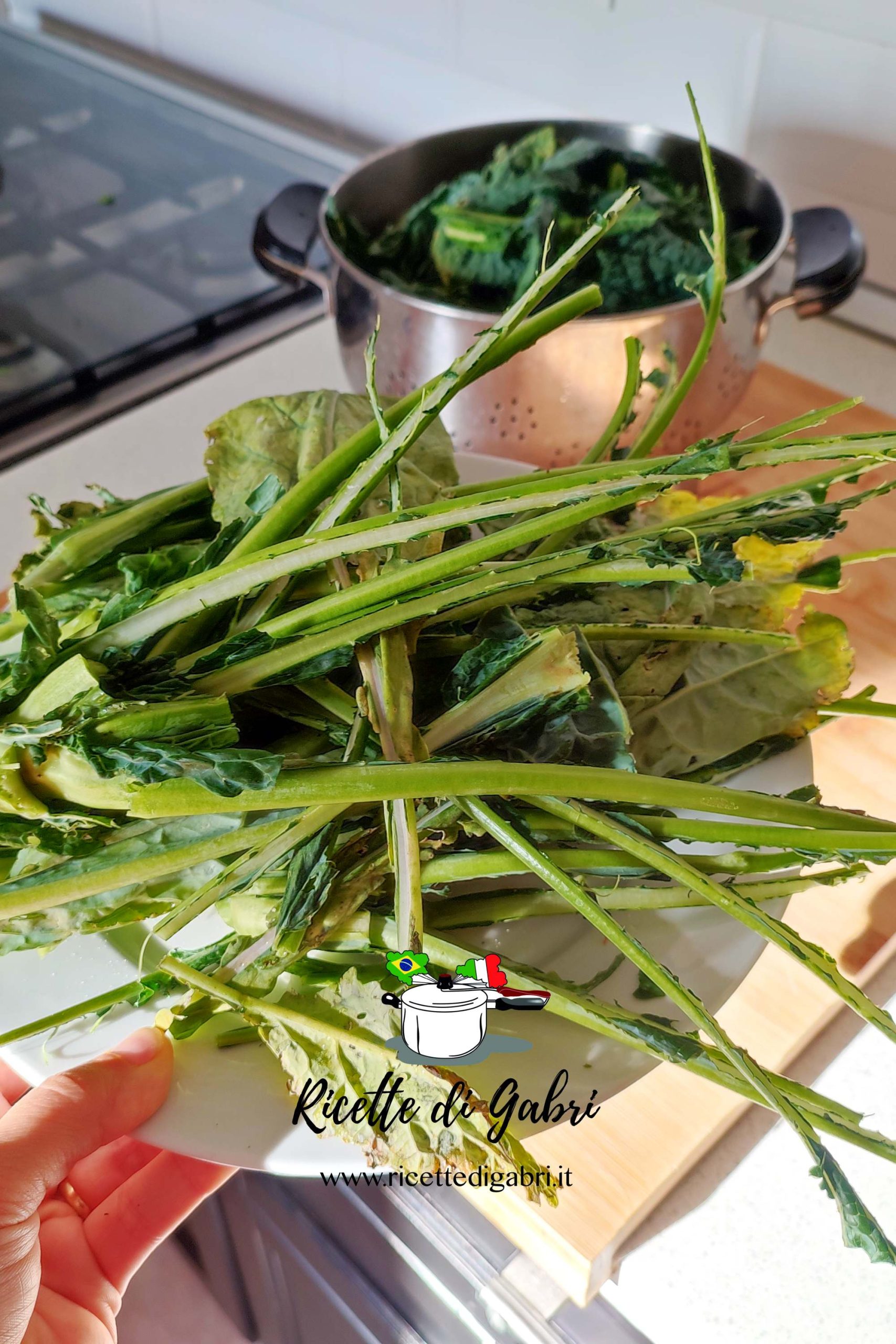 ricetta succo verde con scarti gambi di cavolo nero e broccoli ricetta antispreco