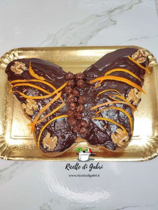 ricetta torta soffice alle noci di gabri torta farfalla noci arance e cioccolato