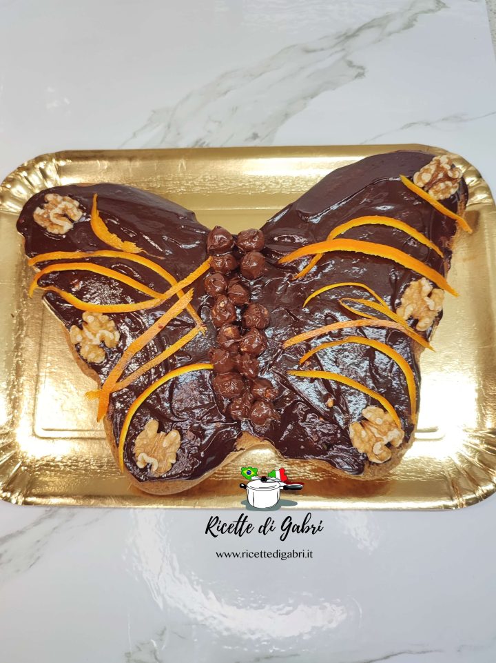 ricetta torta soffice alle noci di gabri torta farfalla noci arance e cioccolato