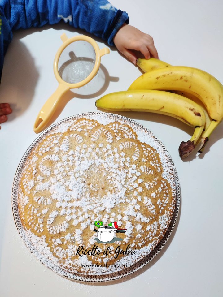 ricetta torta alle banane senza glutine torta banana senza farina gabri