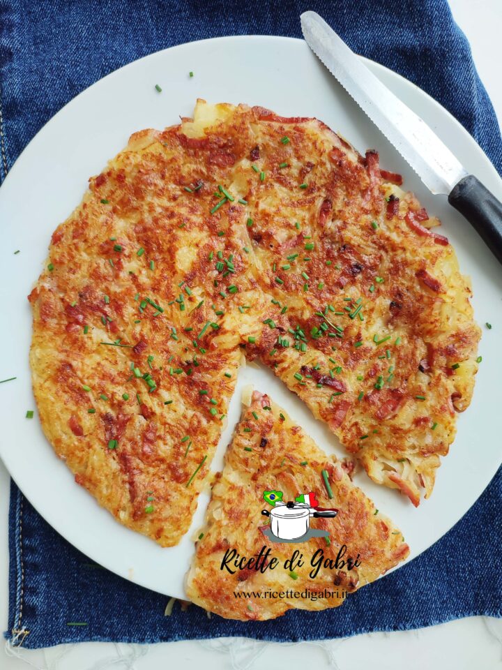 torta di patate in padella ricetta facile rosti padella gabri frittata patate senza uova