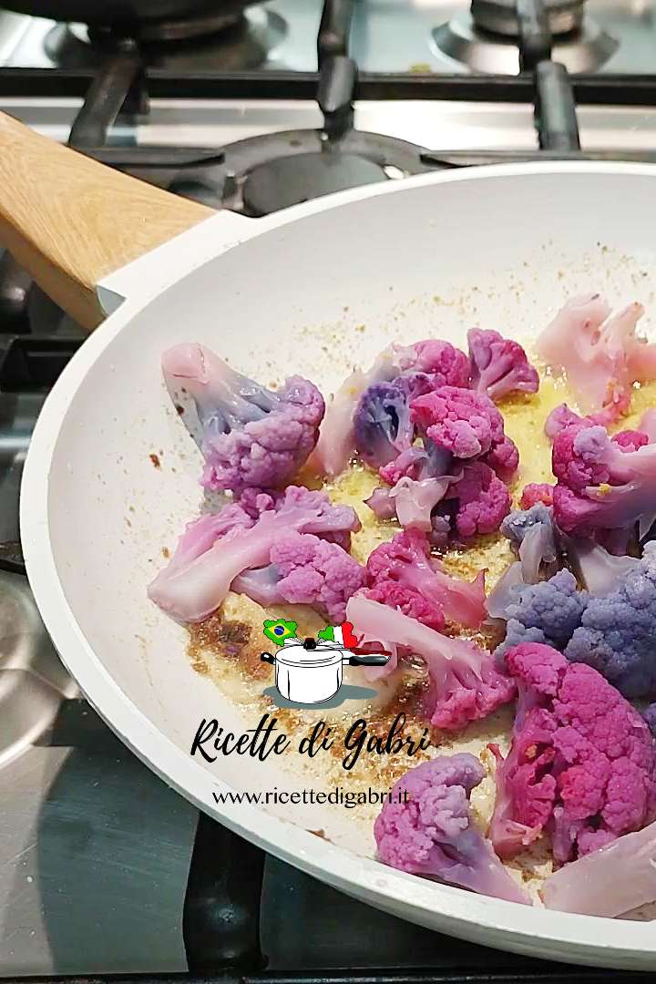 cavolfiore in padella ricette cavolfiore viola gabri