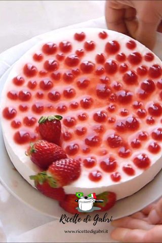 cheesecake senza cottura alle fragole e cocco ricetta facile di gabri