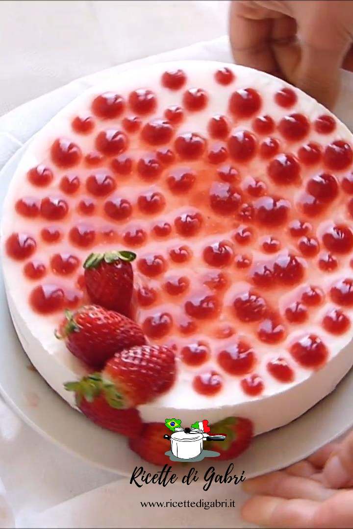 cheesecake senza cottura alle fragole e cocco ricetta facile di gabri