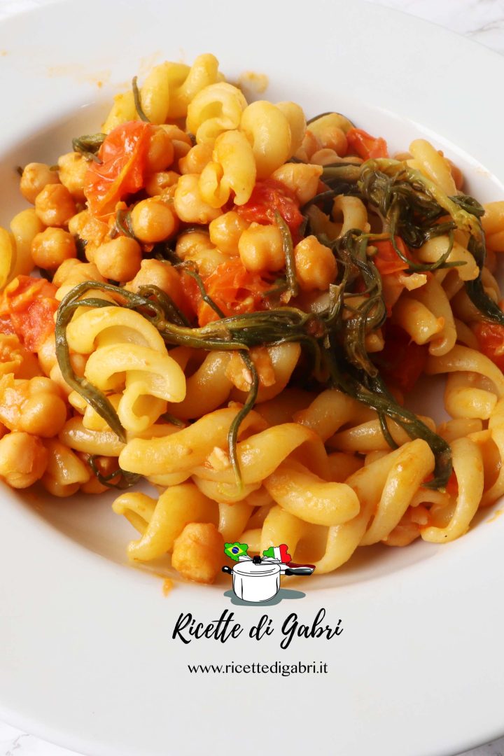 pasta e ceci con agretti ricetta facile gabri
