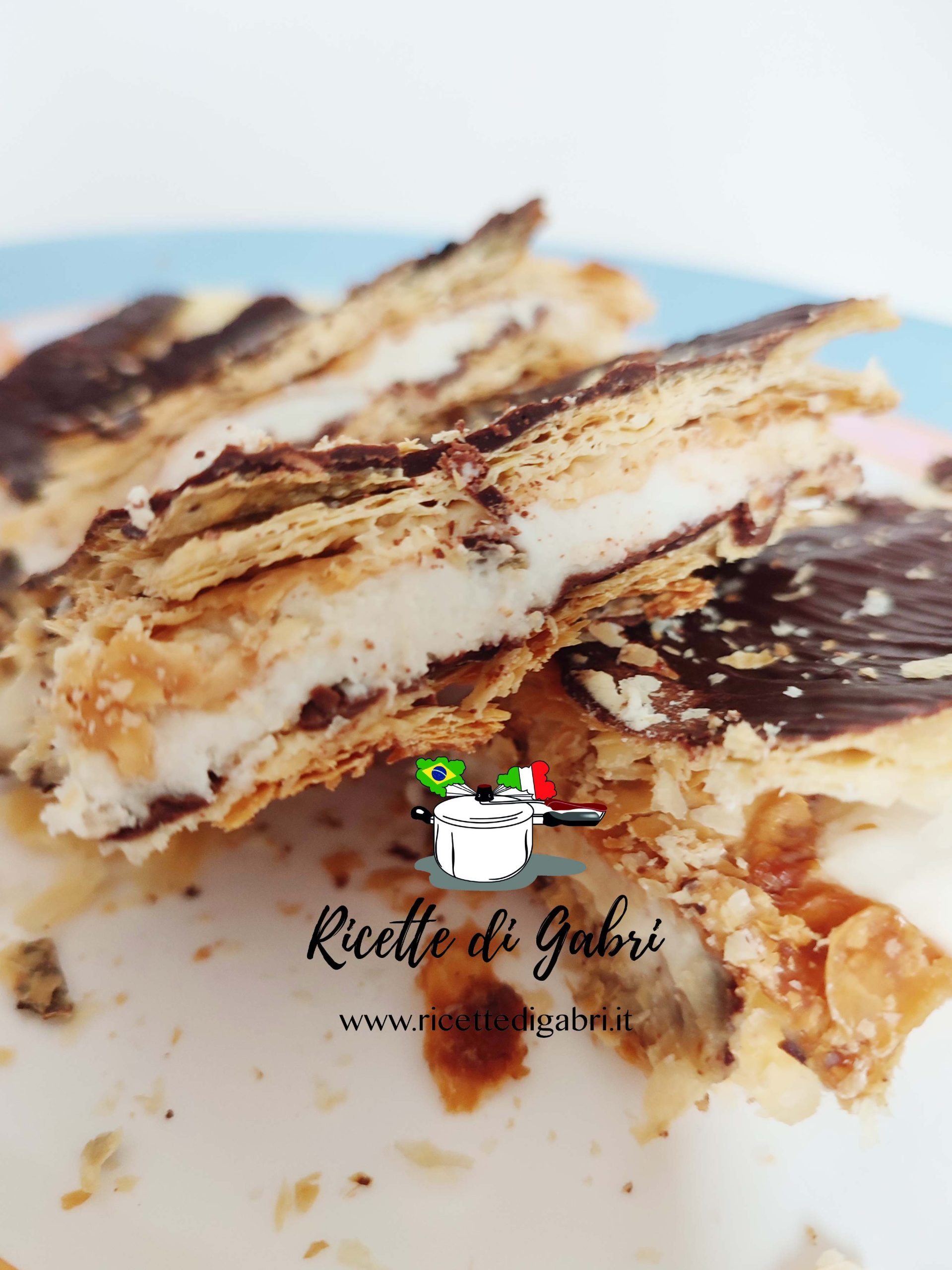 torta millefoglie al cocco dolce facile con pasta sfoglia senza lattosio gabri