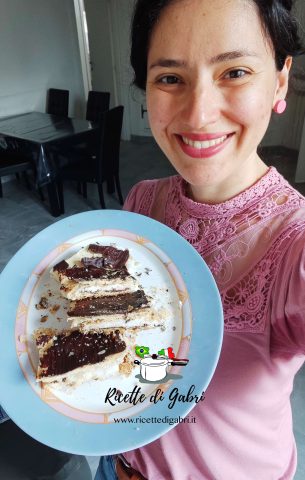 millefoglie cocco e cioccolato dolce veloce con pasta sfoglia e latte di cocco senza lattosio gabri