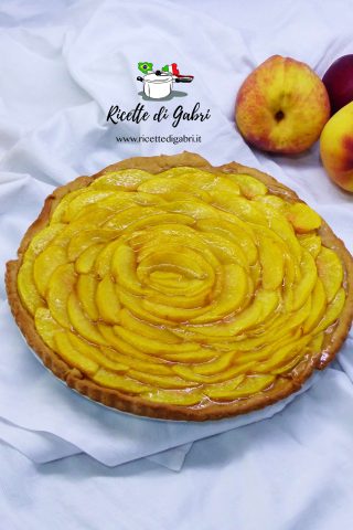 torta con pesche fresche crostata alle pesche senza burro e senza uova ricetta di gabri 