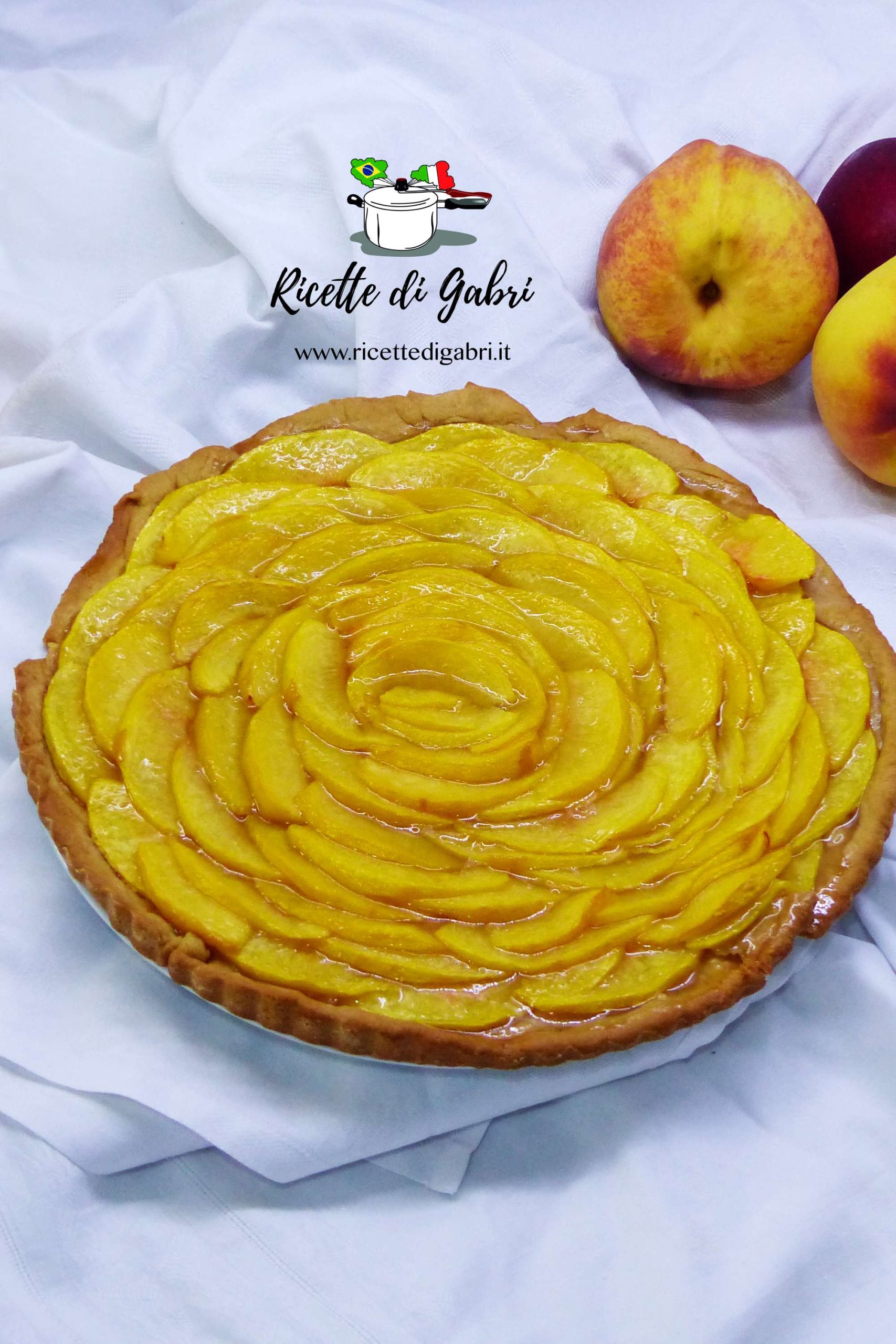 torta con pesche fresche crostata alle pesche senza burro e senza uova ricetta di gabri