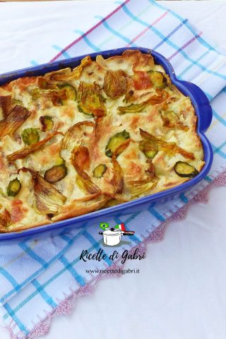 lasagna pane carasau e zucchine pasta al forno con zucchine e besciamella furba di gabri