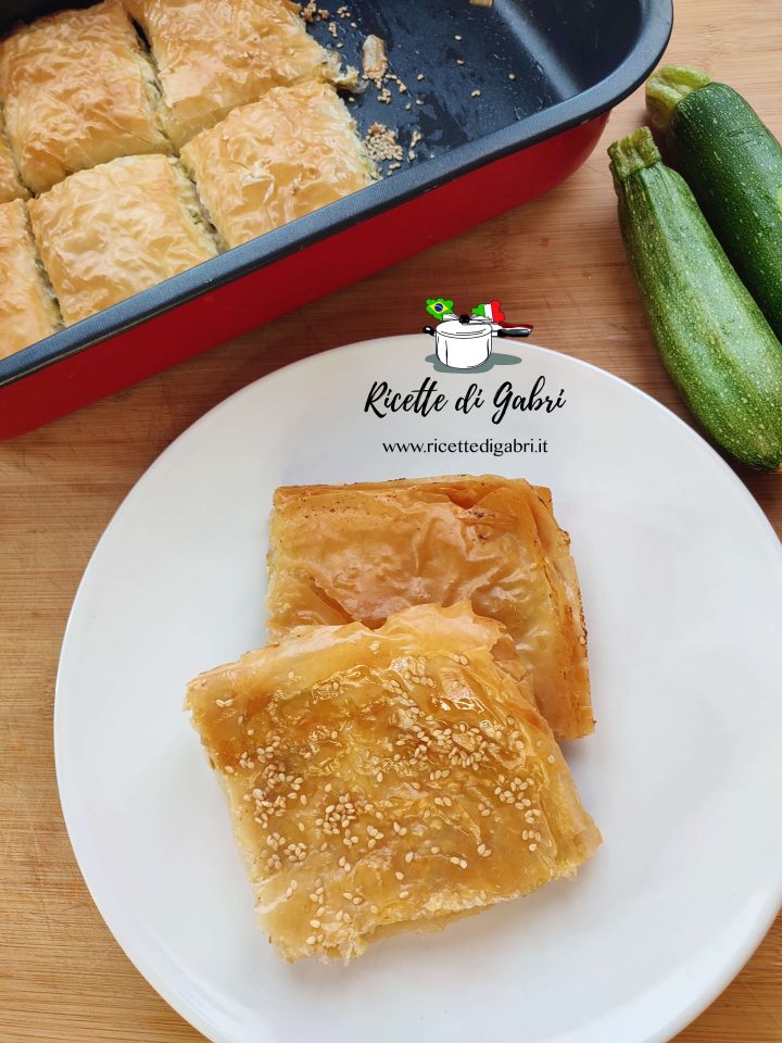 torta salata pasta fillo e zucchine ricetta veloce di gabri