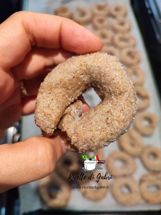 Ciambelline al vino rosso fatte in casa biscotti rustici facile senza uova senza burro e senza latte vegani