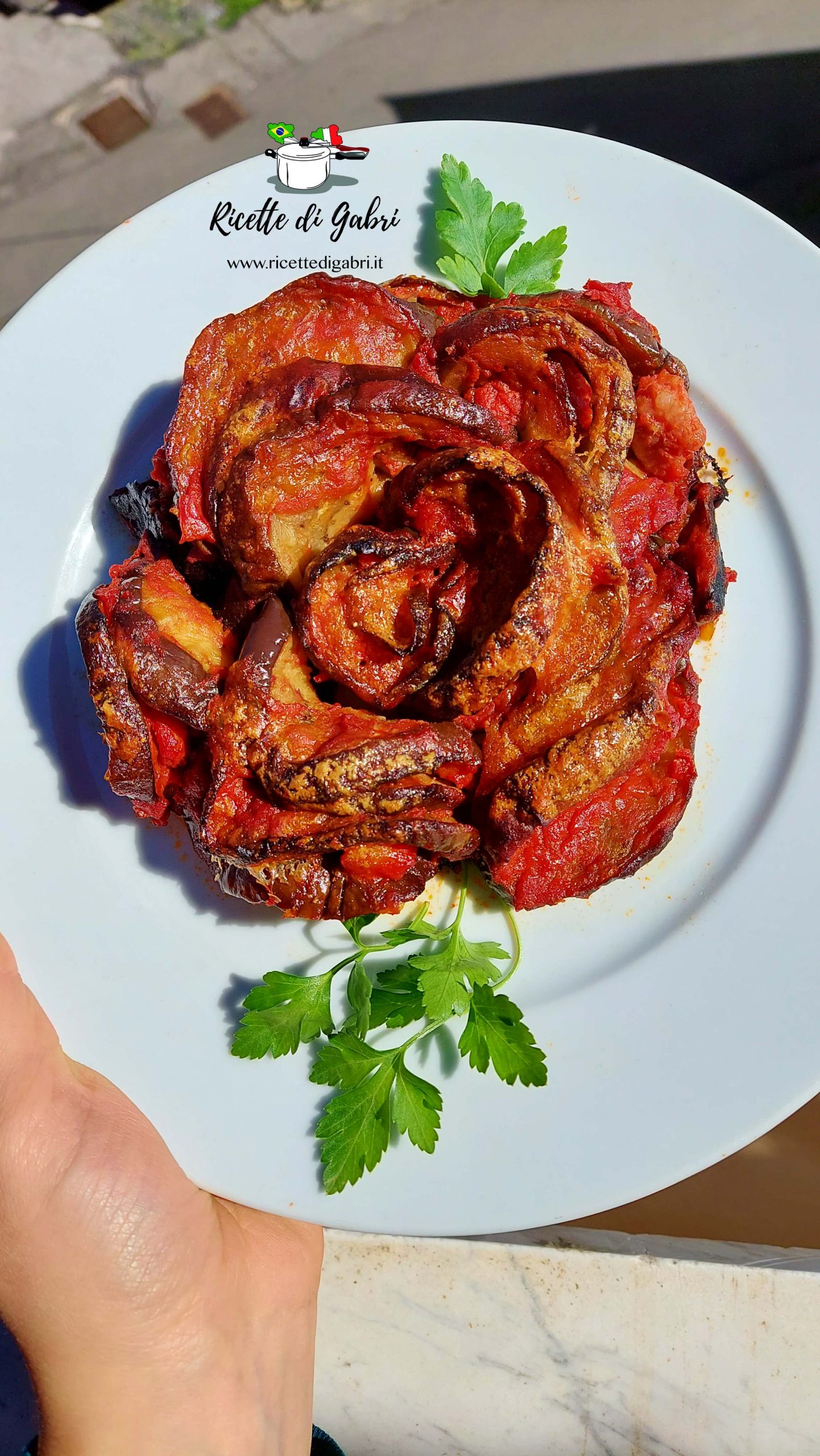 rosa di melanzane a parmigiana ricetta facile con le melanzane gabri