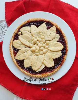 crostata stella di natale dolci natalizi