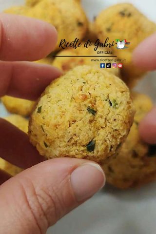 polpette di ceci in friggitrice ad aria senza glutine gabri