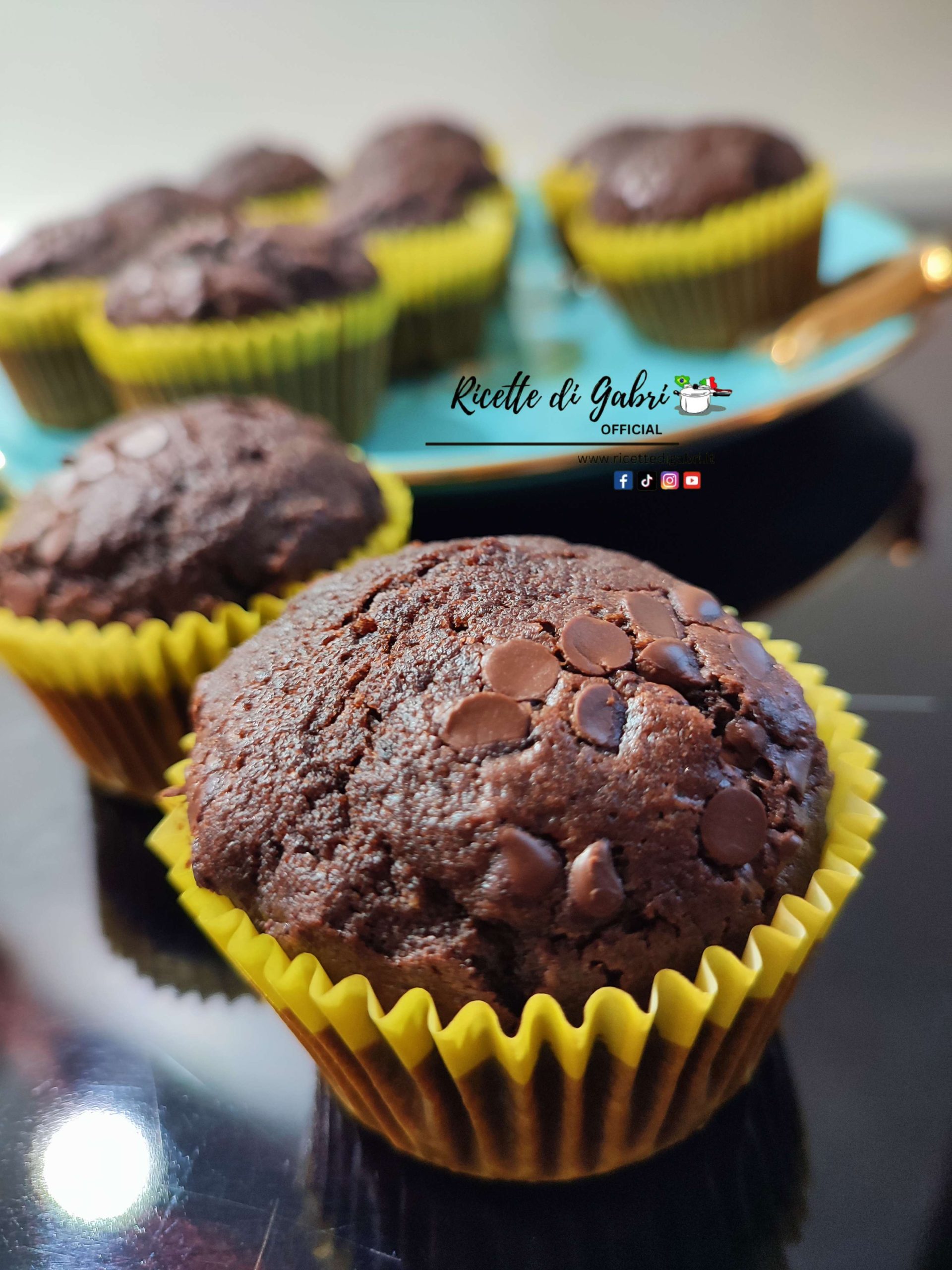 muffins al cioccolato soffici e facili ricetta senza burro e senza latte gabri