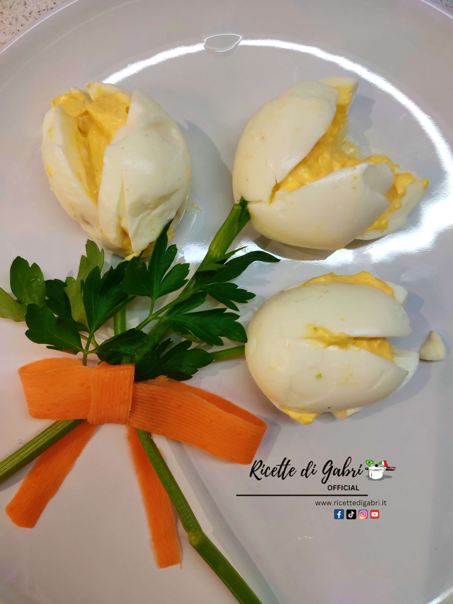 tulipani di uova sode idee antipasti freddi veloci pasqua gabri