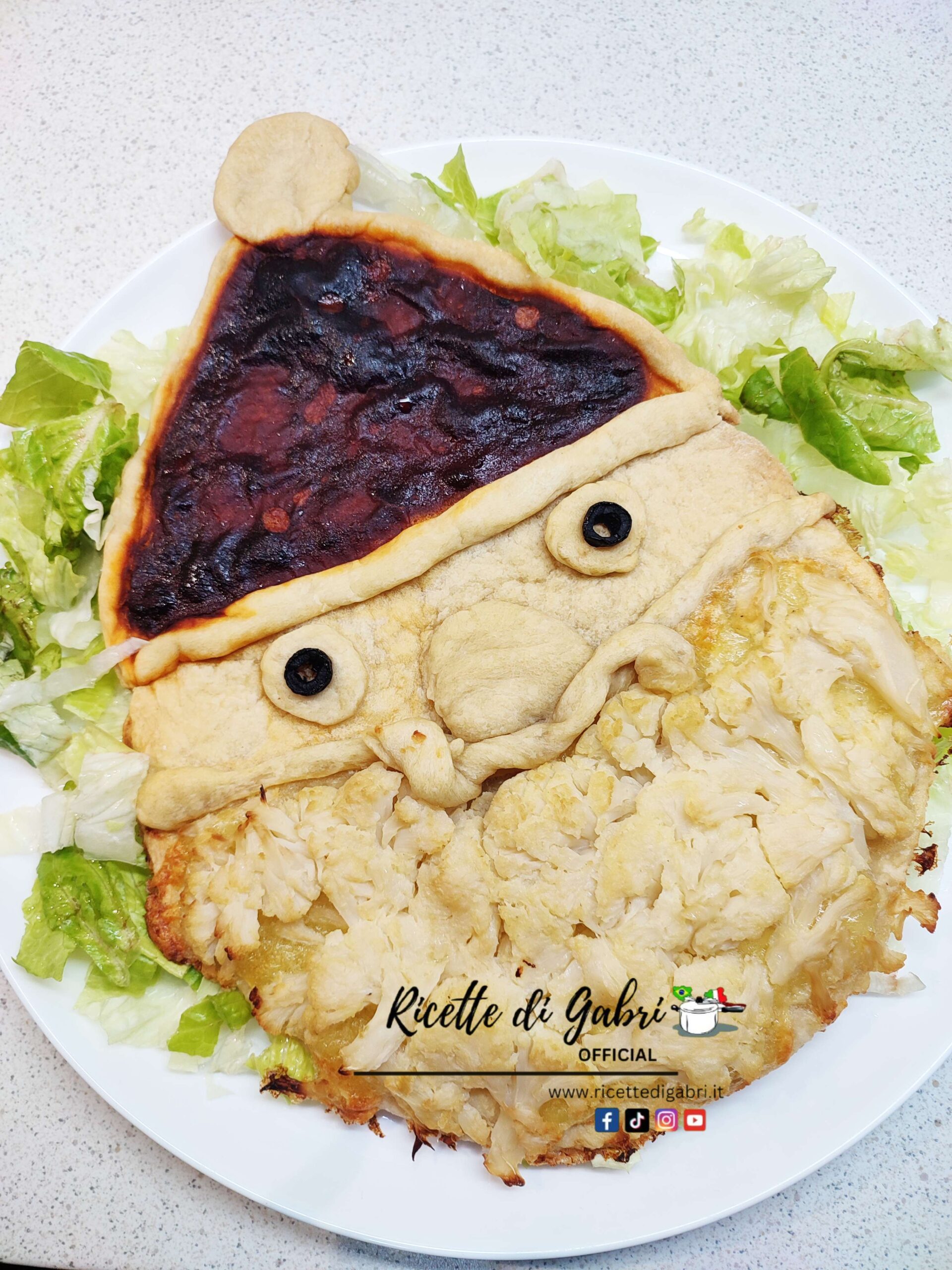 ricetta torta salata babbo natale di gabri