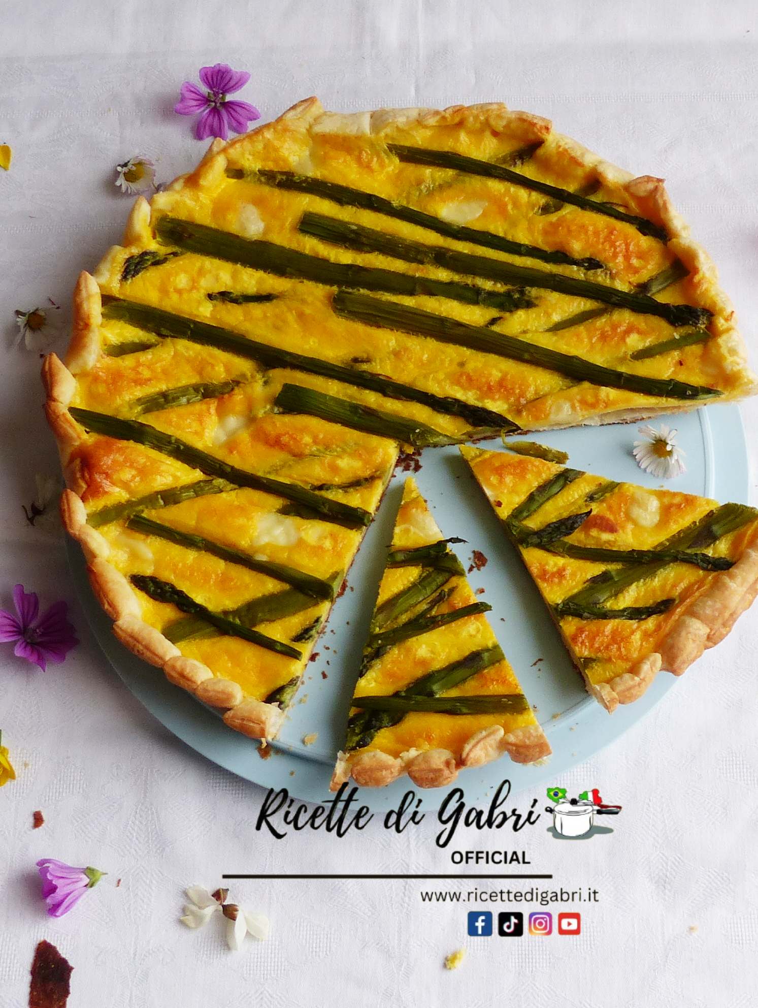 torta salata asparagi formaggio pasta sfoglia crostata salata di gabri ricetta veloce